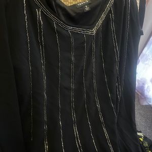 Torrid  Black chiffon swing dressy cami size5